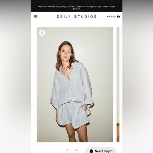 The 03 set by Deiji Studios in pinstripe